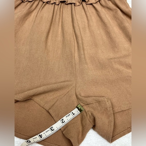 NWT One Clothing Scoop Neckline Tank Top Elastic Waist Tie Back Short Romper S - Picture 12 of 12